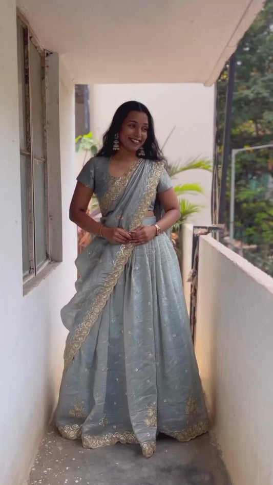 GULNAAR PISTA LEHENGA